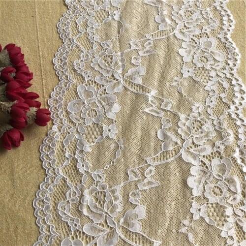 White lace ribbon E2793 african lace fabric diy french lace fabric wedding decoration,womens wear,floral accessories21cm