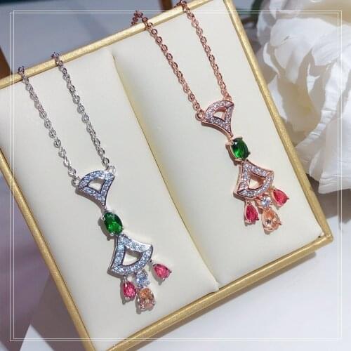 S925 sterling silver skirt necklace for women collarbone chain design sense of Japan style simple 2020 new fashion web celebrity