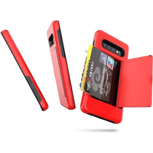 Candy Color Case For Samsung Galaxy S10 Plus S10E S20 ULTRA Flip Armor Business Card Slots Cover For Samsung S20Plus S10plus