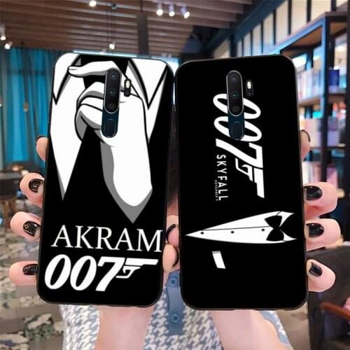 CUTEWANAN James Bond 007 Soft black Phone Case For Oppo A5 A9 2020 Reno2 z Renoace 3pro Realme5Pro