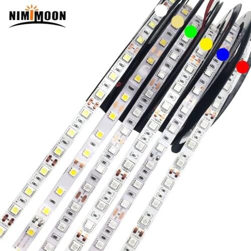 5M 300 LED Strip Light 5050 DC12V 60LEDs/m Waterproof 5050 Flexible LED strip light RGB RGBW 5050 LED Strip 300LEDs 5m/lot