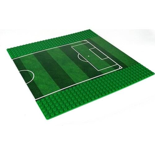Single Sales 32*32 Small Base Plate Football Field Bottom Plate For Small Bricks Floors Kids Toy Childrens Gift Building Blocks