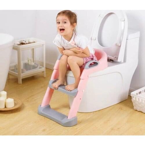 5 Colors Baby Pot Potty Training Seat Child Toilet WC Urinal For Boys Kids Adjustable Step Ladder Folding Safety Chair