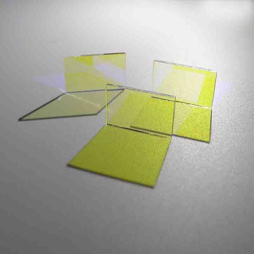 Dichroic Dichroic Lens 45 Degrees Use Golden Yellow Transparent 500-800nm Reverse 320-430nm