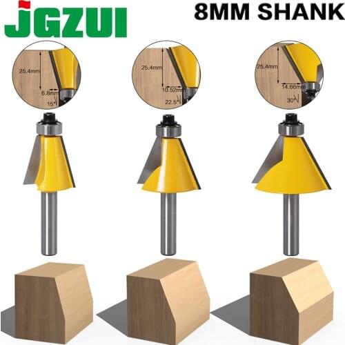 8MM Shank Chamfer Router Bit 15 22.5 30 Degree Milling Cutter for Wood Machine