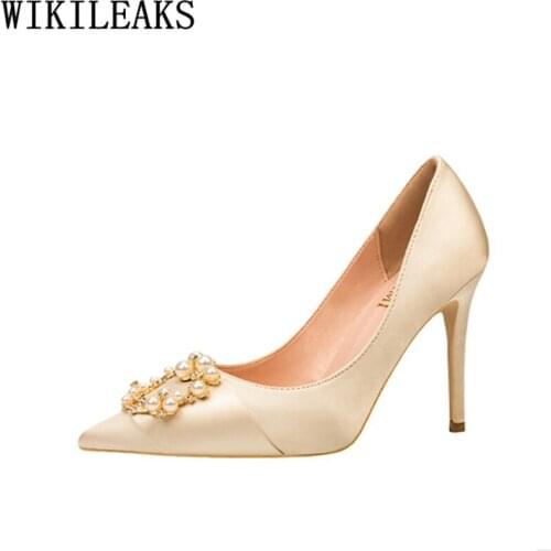 Red Heels Female Shoes Woman Elegant Extreme High Heels Sexy Office Shoes Women Rhinestone Heels Luxury Shoes Women Designers