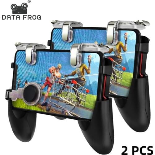 Data Frog L1 R1 Triggers For PUBG Mobile Game Controller Gamepad Fire Button Joystick For iPhone Android Mobile Phone Game