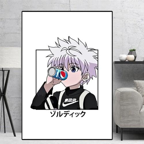 Killua Hunter X Hunter Poster and Prints Anime Canvas Painting Decor Wall Art Prints Modular Unique Pictures Living Room Bedroom