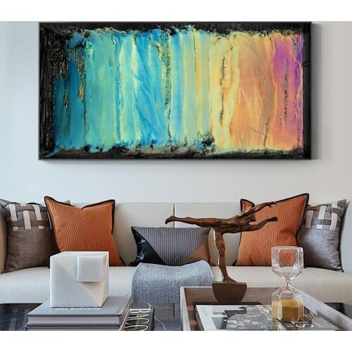 Canvas Painting Wall Colorful Abstract Oil Painting on Canvas Print Wall Pictures for Living Room Posters and Prints Home Decor