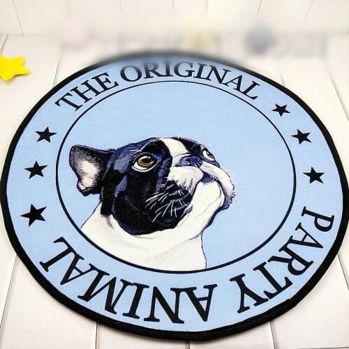 Cute Pug Husky Dog Pattern Carpet Anti-slip Door Mat Cute Cat Pattern Doormat Outdoor Kitchen Living Room Decor Floor Mat Rug