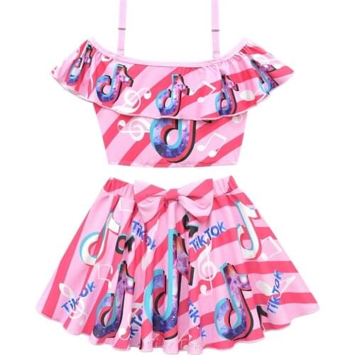 Tik Tok girls swimwear swimsuit girls bath beach Tik Tok figures Party kids birthday gift