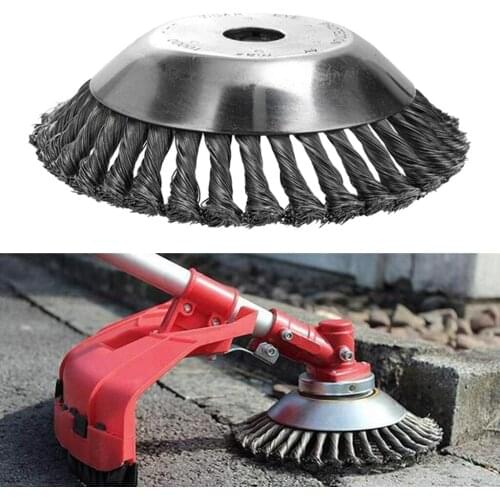 Weed Grass Brush Cutter Steel Wire Trimmer Head Dust Removal Weeding Home Gardens Plants Grass Cleaning Lawn Mower Tools