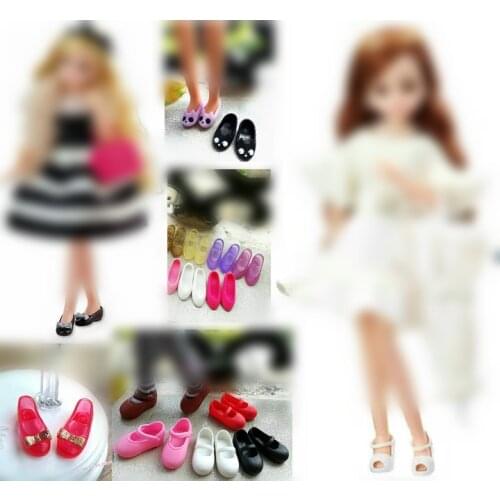 Licca Doll Shoes Fashion Female Doll Boots Ice Skates Shoes Dolls Accessories Doll Long Knees Boots Colorful Boots Doll Shoes