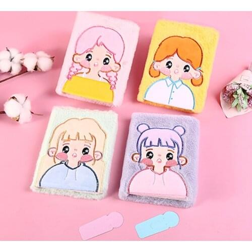 Cartoon Cute Kawaii Girl Plush Notebook Gift Box Send Bookmark Journal Notebook Plan Book Stationery School Supplies Planner