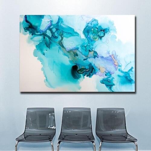 Fashion Abstract watercolor texture Canvas Wall Pictures for Living Room Office Bedroom Modern Canvas Oil Painting Unframed