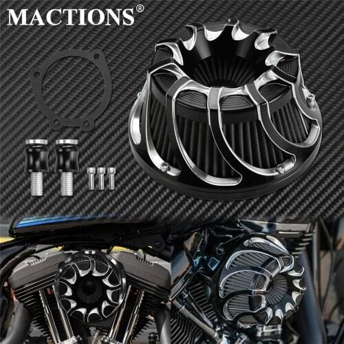 Motorcycle Air Filter Cleaner Intake Filter Grey Element For Harley Sportster XL48 Dyna FXDLS Touring Electra Road Glide Softail