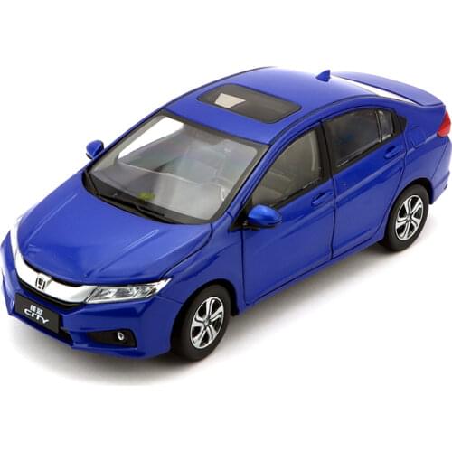 Original factory authentic 1:18 HONDA CITY 2015 version white diecast car model with small gift