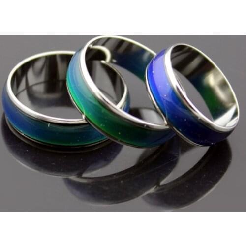 Personality Women Men Rings Magic Temperature Color Changing Ring Unisex Emotion Feeling Mood Ring