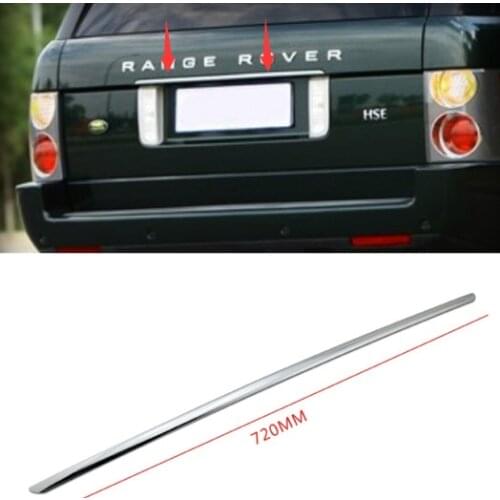 Plastic Chrome Rear Trunk tailgate trim strip cover For Range Rover vogue L322 2003-2013