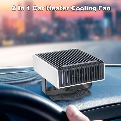 Portable Car Heater,12V/150W 24V/150W Auto Heater Fan Fast Heating Defroster Demister Fan Heater & Cooler