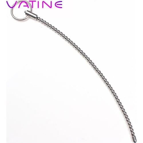 VATINE Penis Plug Dilator Urethral Catheter Sounding Male Chastity Device Sex Toys For Men Gay Masturbation Urethral Bead