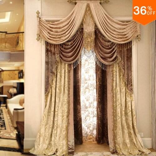 Most Gold firany na okno punch ring rod stick pole luxury drapes curtains for bedroom vliegengordijn cortina cortinas dormitorio