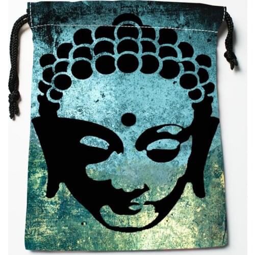 Custom Buddha Drawstring Bag 18*22cm Small Travel Women Small Cloth Bag Christmas Gift pouch W-0616