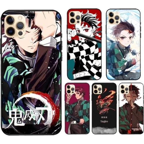 Tanjirou Kimetsu no yaiba For iPhone 12 Pro Max mini Case For iPhone 11 Pro Max XS X SE 2020 7 8 Plus XR Cover