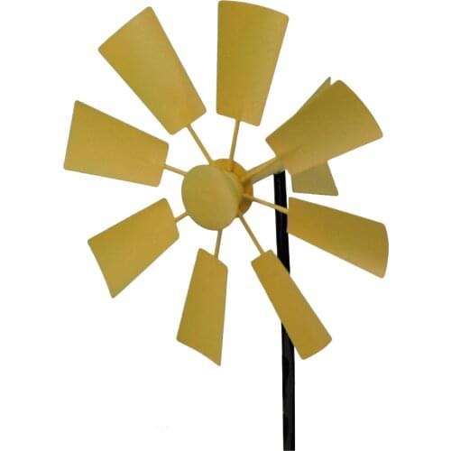 1Pc Outdoor Iron Windmill Yard Winnower Garden Ornament for Yard Lawn Decorative Pinwheels Wind Spinners Toys Wind Mill