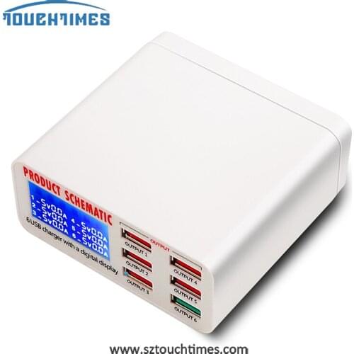 Multiport USB Charge Station EU US UK Plug Fast Charger Mobile Phone Quick Charge Station for iPhone iPad Charge Hub