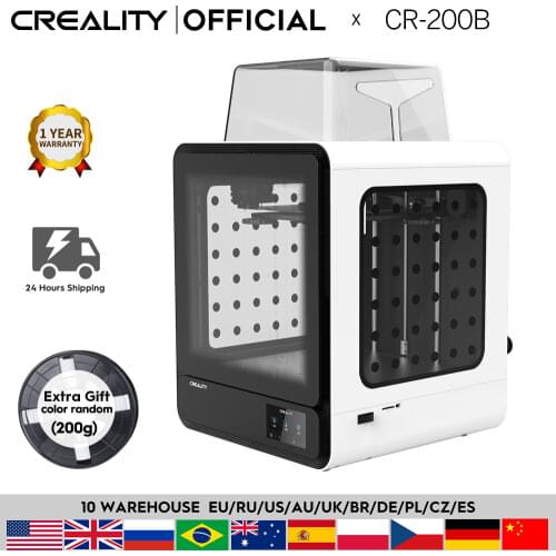 CREALITY 3D CR-200B Enclosed 3D Printer Printing Size 200*200mm Filament Detect Resume Printing Power Off Color Touch LCD LED