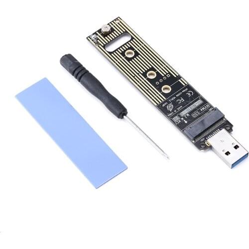 High performance 10Gbps M.2 NVME SSD to USB 3.1 Adapter Durable Laptop Internal Converter Riser Card