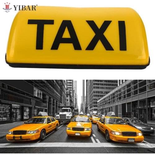 Taxi Sign Cab Roof Top Topper Car Magnetic Sign Lamp 12V LED Light Waterproof