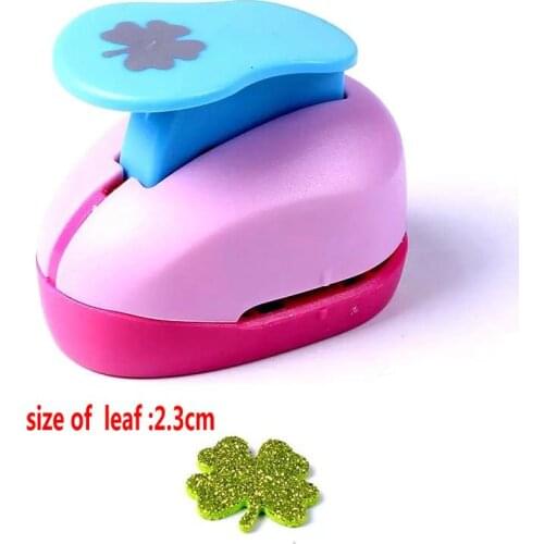 1" eva foam Punch 2.3cm Cortador De Papel leaf shaped Craft Punchers Diy Scrapbooking Punches Furador Perfurador Paper puncher