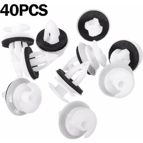 20 40Pcs Car Door Panel Clips 3mm Hole With Seal Ring plastic Rivets Fastener For BMW E36 E38 E39 E46 X5 M3 M5 Z3 Car Accessory