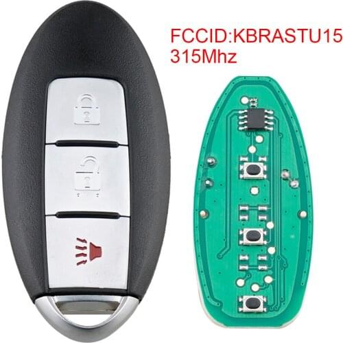 315Mhz 3 Buttons Remote Car Key KBRASTU15 Fit for 2003 2004 2005 2006 2007 Nissan Murano