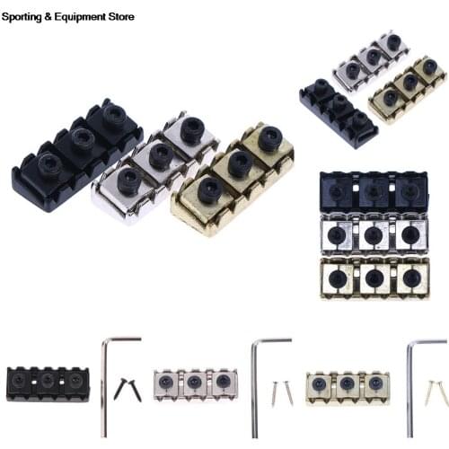 4pcs/Set 43mm Electric Guitar String Pillow Double Electric Guitar Locking Nut String Lock With Wrench Guitar Parts &Accessaries