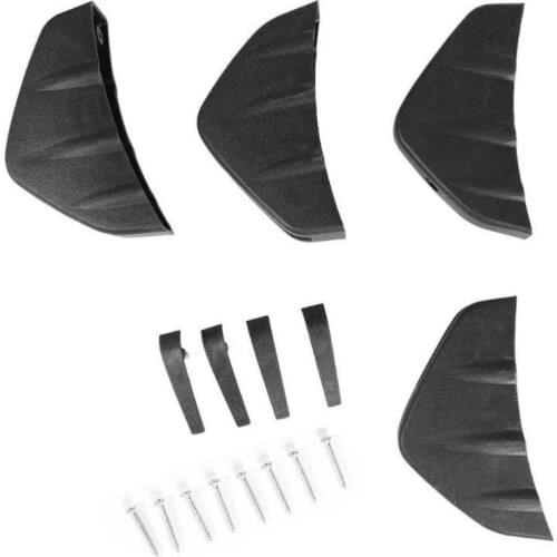 4pc Universal Car Rear Bumper Cast Shark Spoiler For Kia Rio K2 K3 K4 K5 KX3 KX5 Cerato,Soul,Forte,Sportage R,Sorento Optima