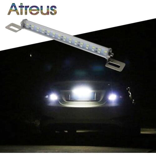 Atreus Car LED License plate lights 12V For BMW e46 e39 Audi a3 a4 b6 a6 VW polo Ford focus 2 3 accessories Brake Reverse lamp