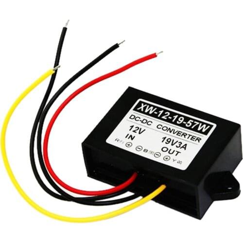 DC-DC12V Step Up To 19V Voltage 3A 57W Power Supply Converter Power Supply Module Adapter for Vehicles Instruments Radio
