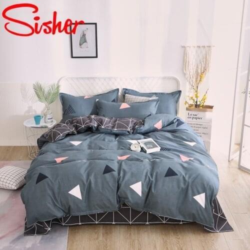 Geometric Nordic King Size Bedding Set 220x240 Bed Sheet Duvet Cover Set Single Double Queen Bed Linens Adult Kid Quilt Covers