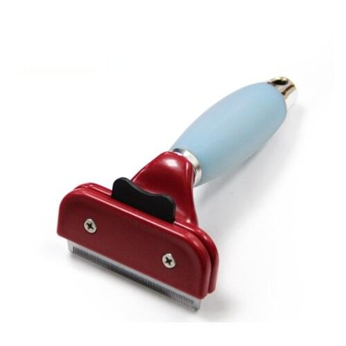 Pet Hair Knife Silicone Handle One Key Hair Removal Hair Removal Comb Cat and Dog Hair Removal Comb Pet Cleaning Beauty Tool