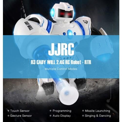 JJRC R3 CADY WILL 2.4G RC Robot Touch Gesture Sensor Combat Gameplay Programming sing and dance 2hours life time Toys for boys