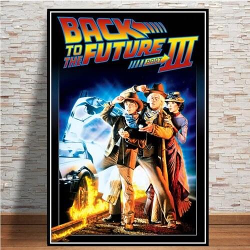 High-Definition Póster De Película Clásica "Back To The Future", Cuadro Sobre Lienzo Pared,Decoración Del Hogar