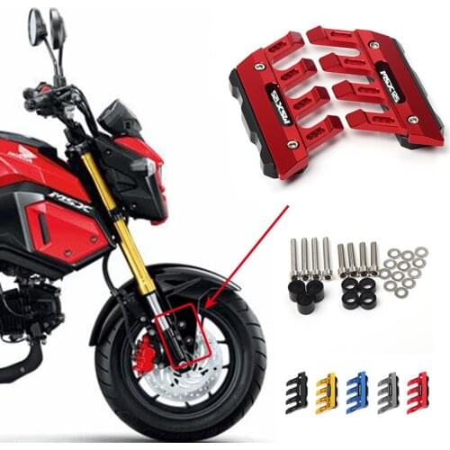 With Logo For Honda GROM (MSX125) Motorcycle Mudguard Front Fork Protector Guard Block Front Fender Anti-fall Slider Accessories