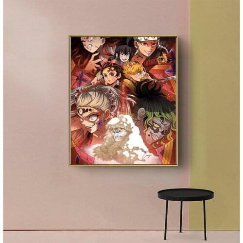 Leaf Huntress Tanjiro Modern Anime Painting Picture Poster HD Canvas Print Wall Art Nordic Lifestyle Home Room