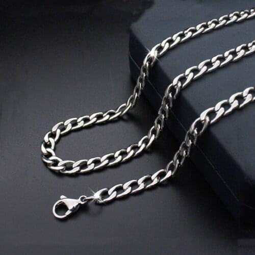 Fashion simple titanium steel necklace stainless steel nk necklace fashion men and women jewelry hot sale