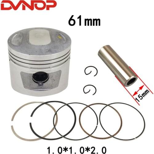 Motorcycle 61 mm Piston 15mm Pin Ring Gasket Set For WY145 CB145 WH145 JL145 145cc 150cc Egine Spare Parts