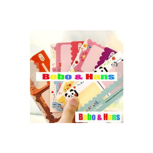 New cute cartoon animals lover paper Notepad Memo / sticky note pad Wholesale