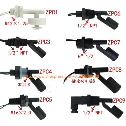 Mini Plastic Float Switch,Luqid Level Control Sensor 110V 220V AC/DC